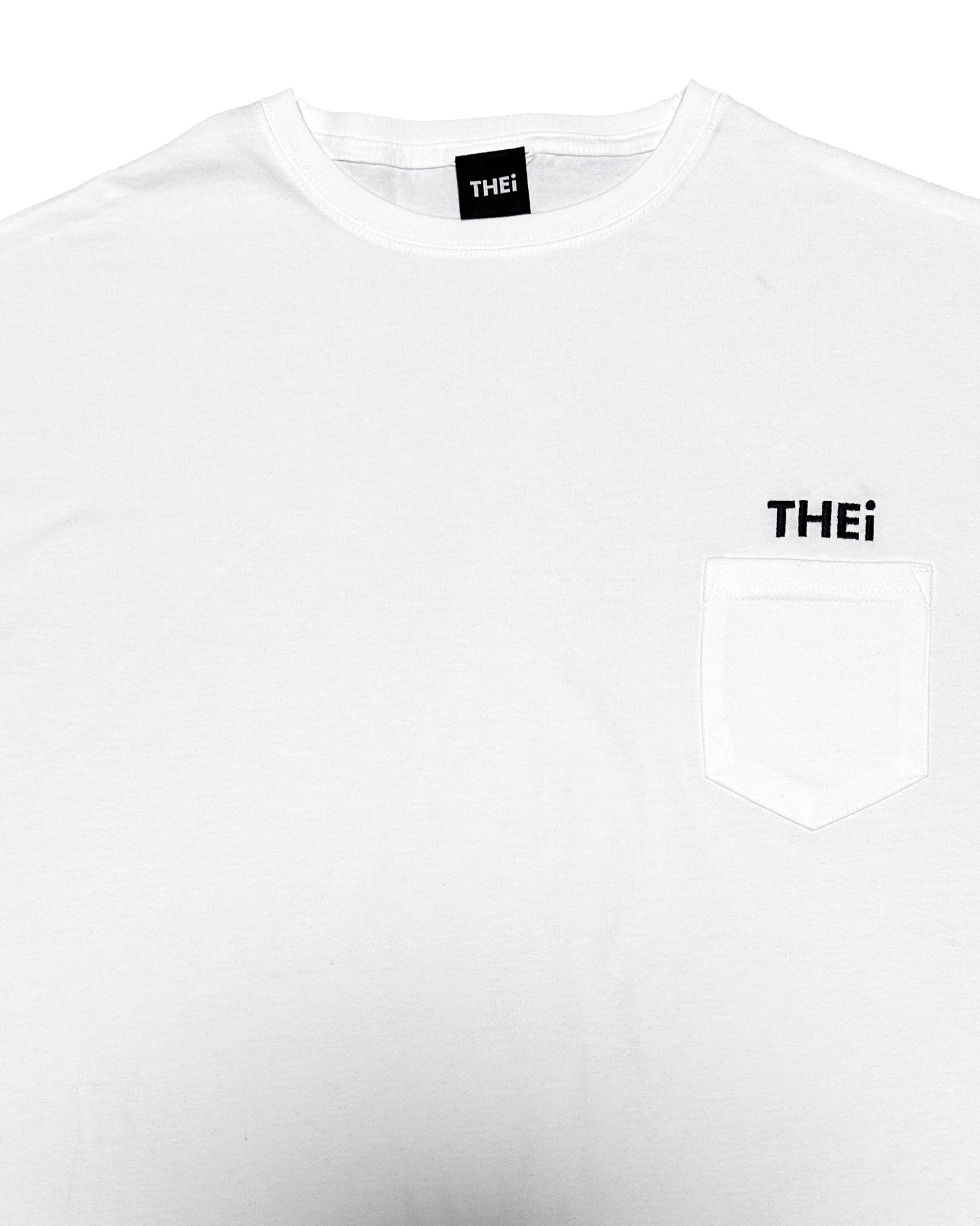 Basic One Point Big Pocket Tee - White
