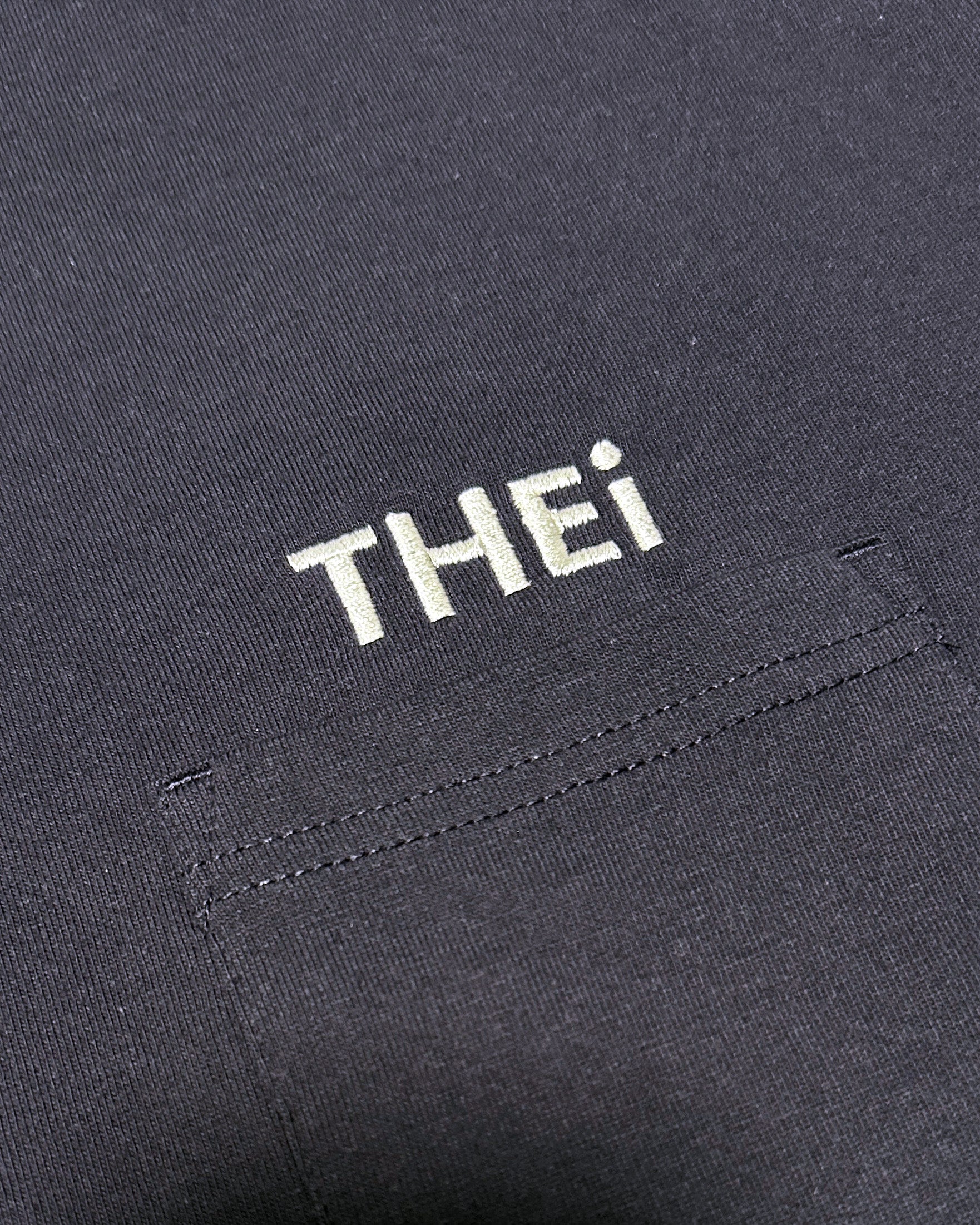 Basic One Point Big Pocket Tee - Navy