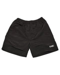 Basic One Point Nylon Easy Shorts - Black