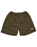 Basic One Point Nylon Easy Shorts - Military Green