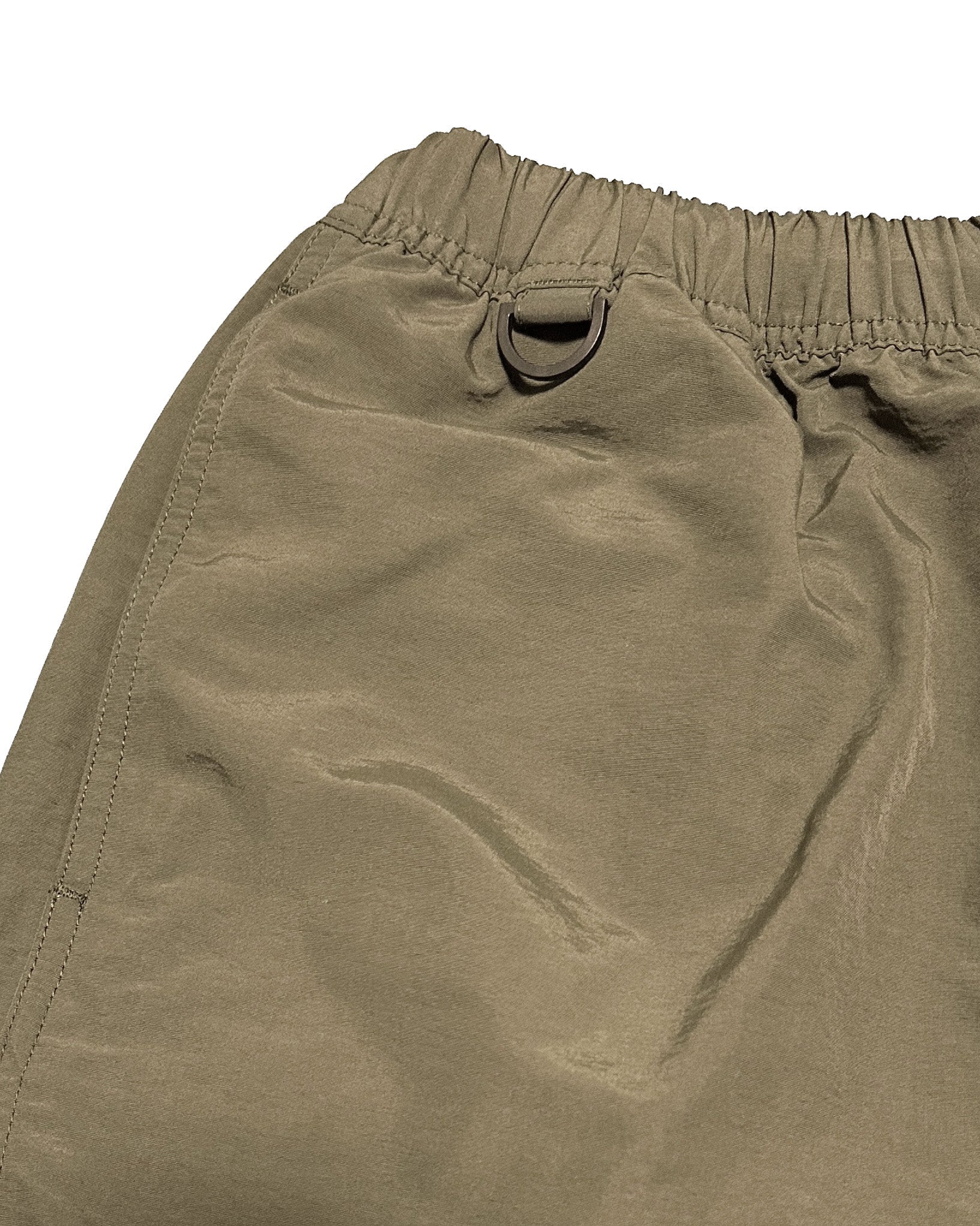 Basic One Point Nylon Easy Shorts - Military Green