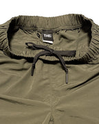 Basic One Point Nylon Easy Shorts - Military Green