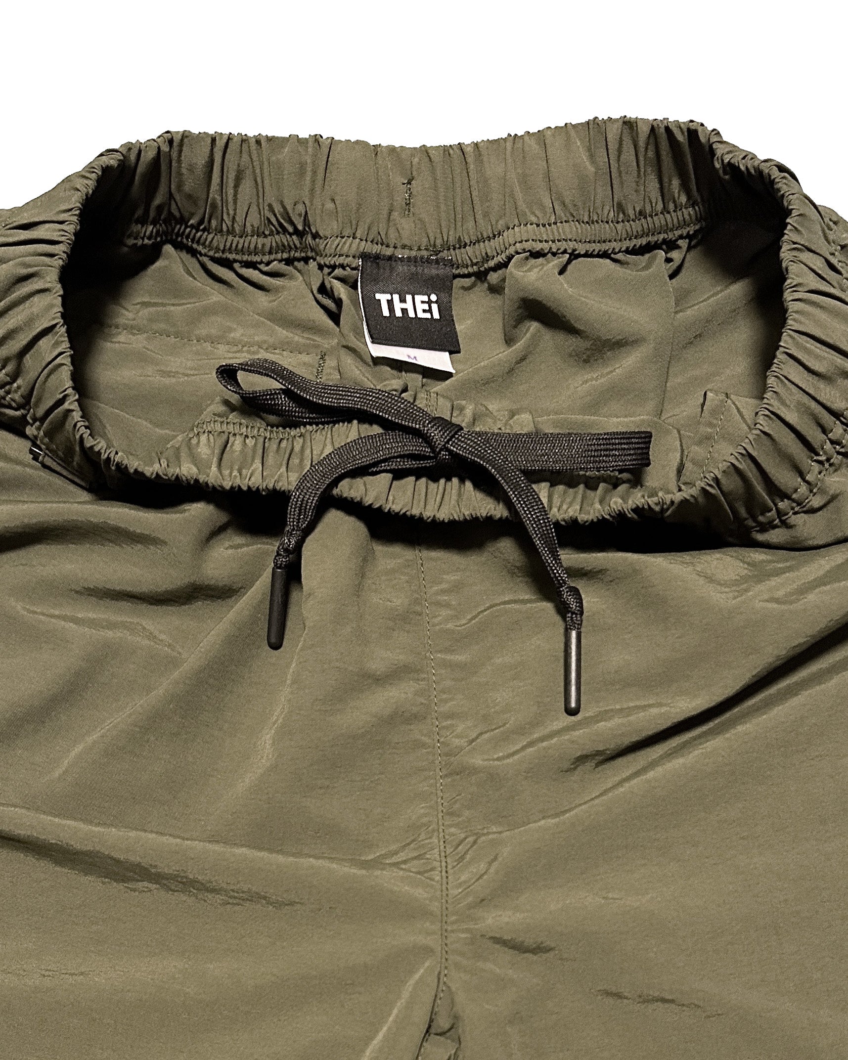 Basic One Point Nylon Easy Shorts - Military Green