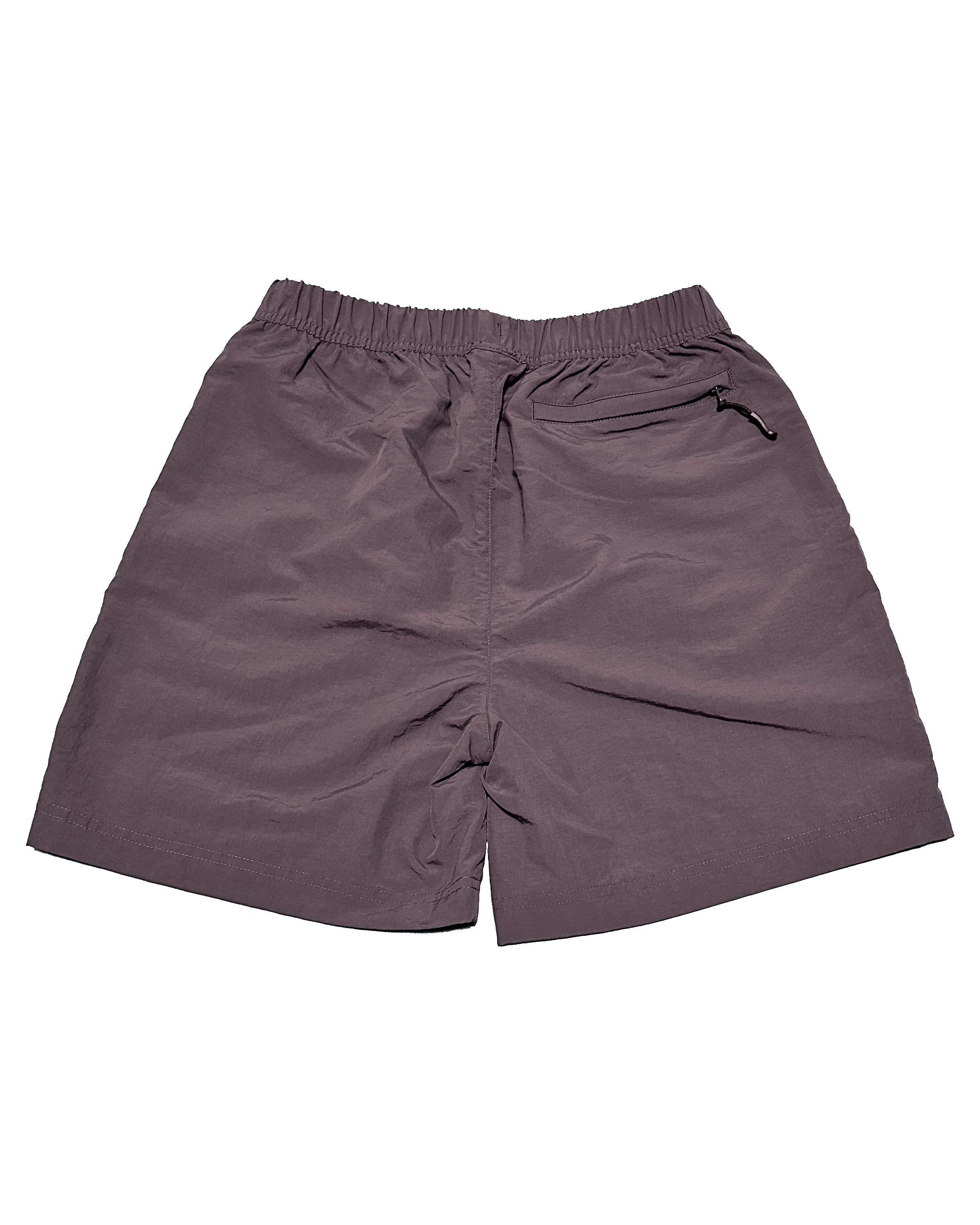 Basic One Point Nylon Easy Shorts - Charcoal Gray
