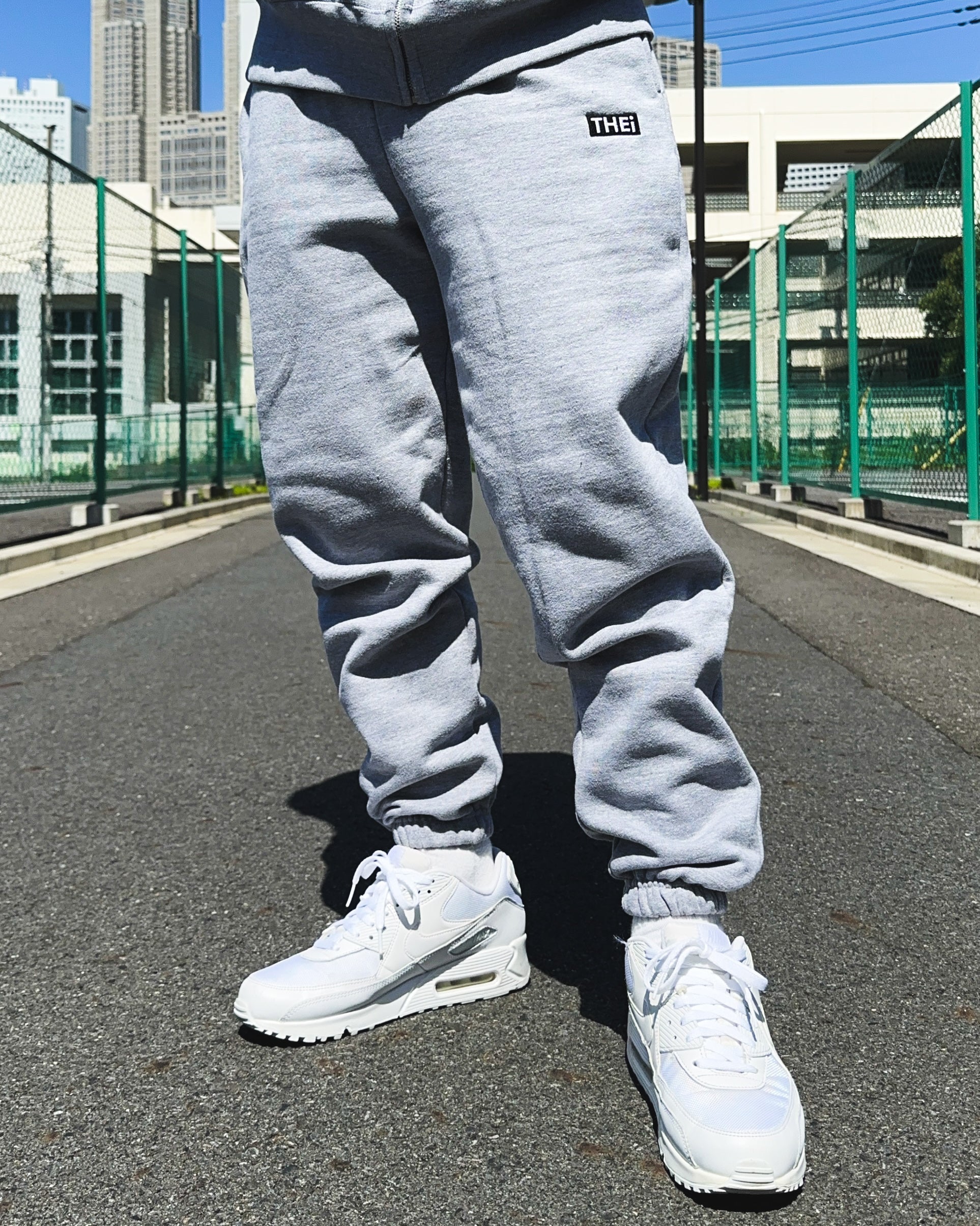 Box One Point HW Sweat Pants - Gray