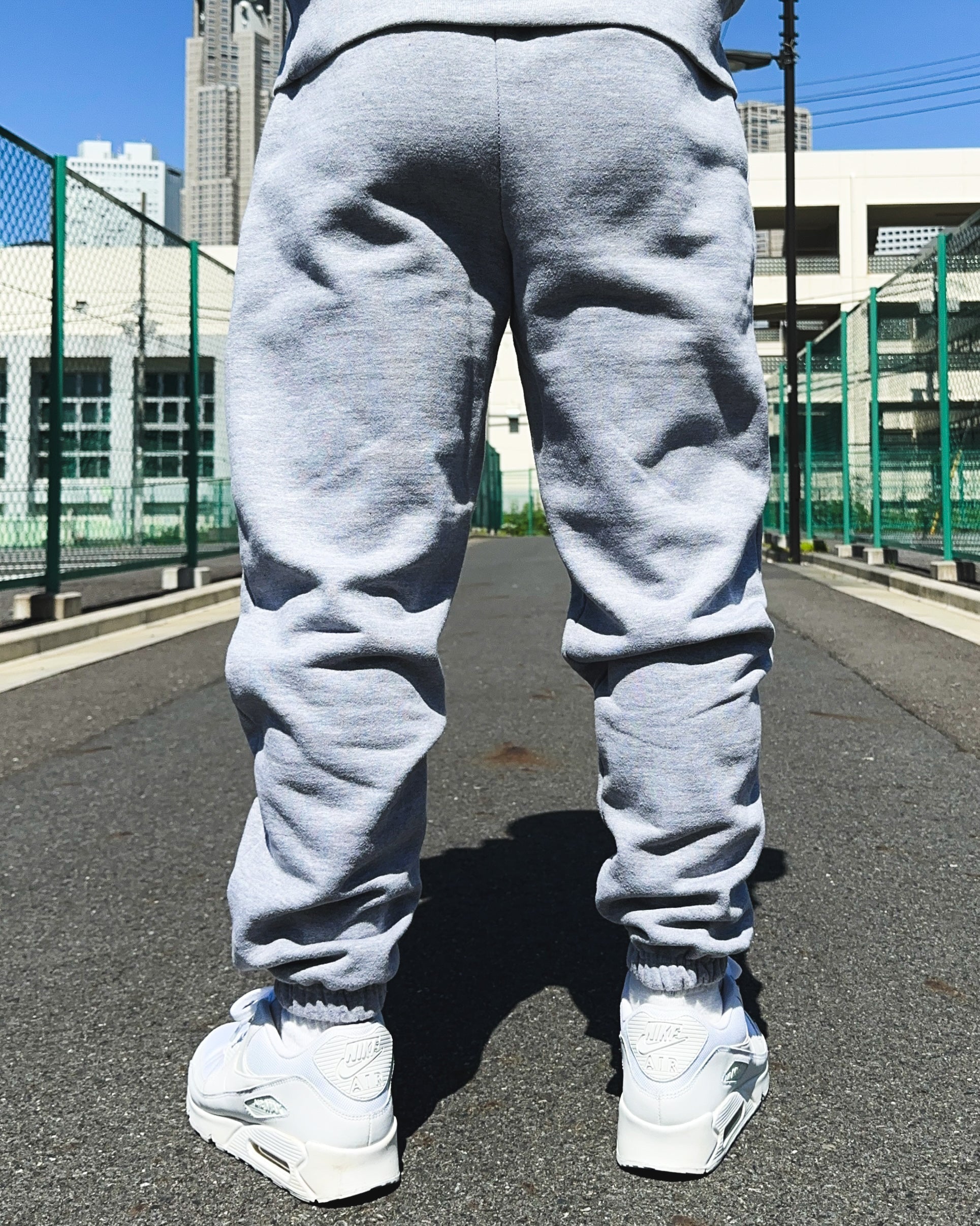 Box One Point HW Sweat Zip Hoodie & Pants Setup - Gray