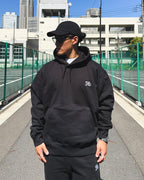 Arabic One Point HW Sweat Hoodie - Black