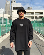 Basic Back Print L/S Tee - Black