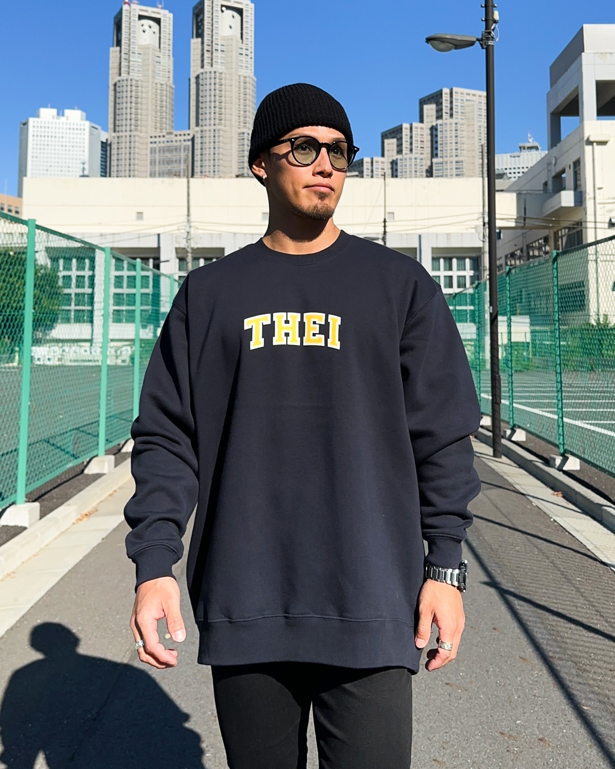 College Sweat Shirt - Navy