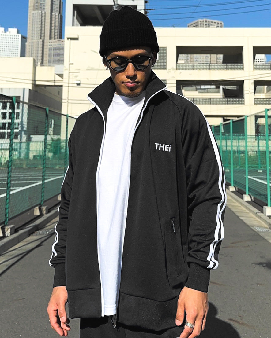 Basic One Point Track JKT - Black / White