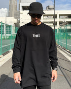 Basic Back Print L/S Tee - Black