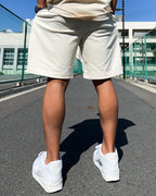 Basic One Point HW Tee & Shorts Setup - Beige