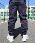 Box One Point HW Sweat Pants - Navy