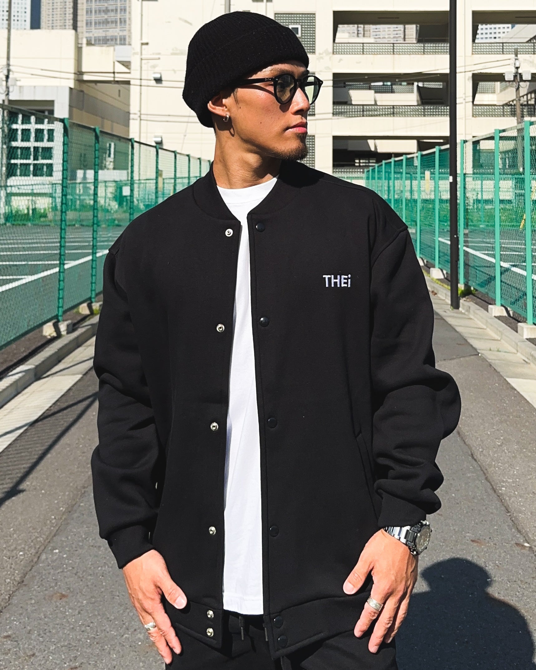 Basic One Point Sweat JKT - Black