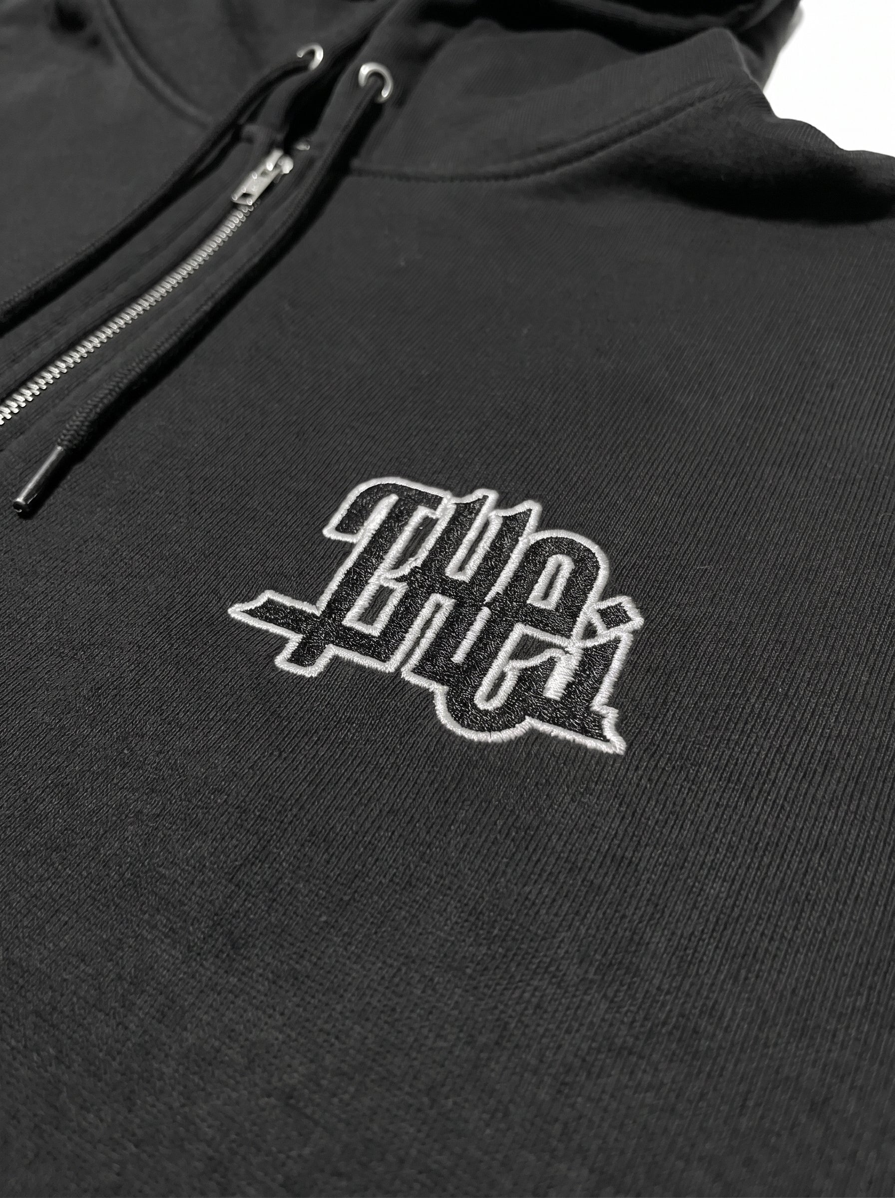 Arabic-Type2 HW Sweat Zip Hoodie & Pants Setup - Black