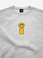 Smiley Relax Sweat Tee & Shorts Setup - Gray