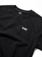 Basic One Point Relax Sweat Tee & Shorts Setup - Black