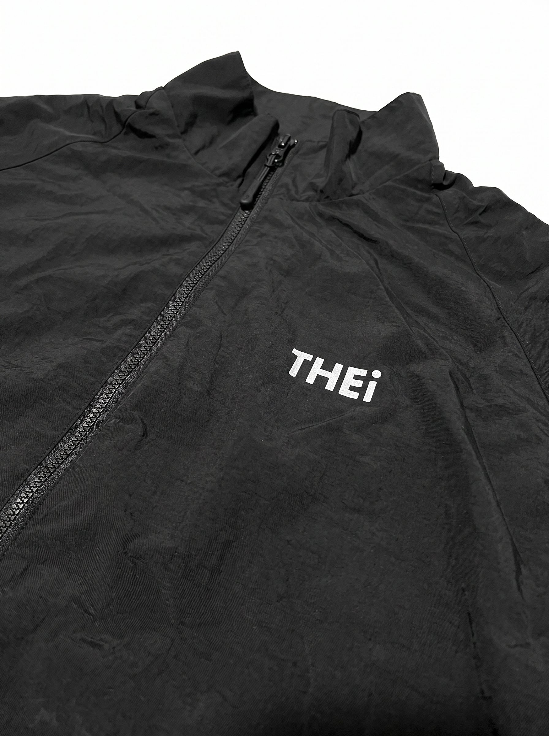 Basic One Point Nylon Track JKT & Pants Setup - Black