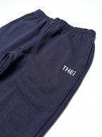 Basic One Point HW Sweat Zip Hoodie & Pants Setup - Navy