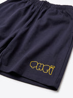 Bubble HW Tee & Shorts Setup - Navy