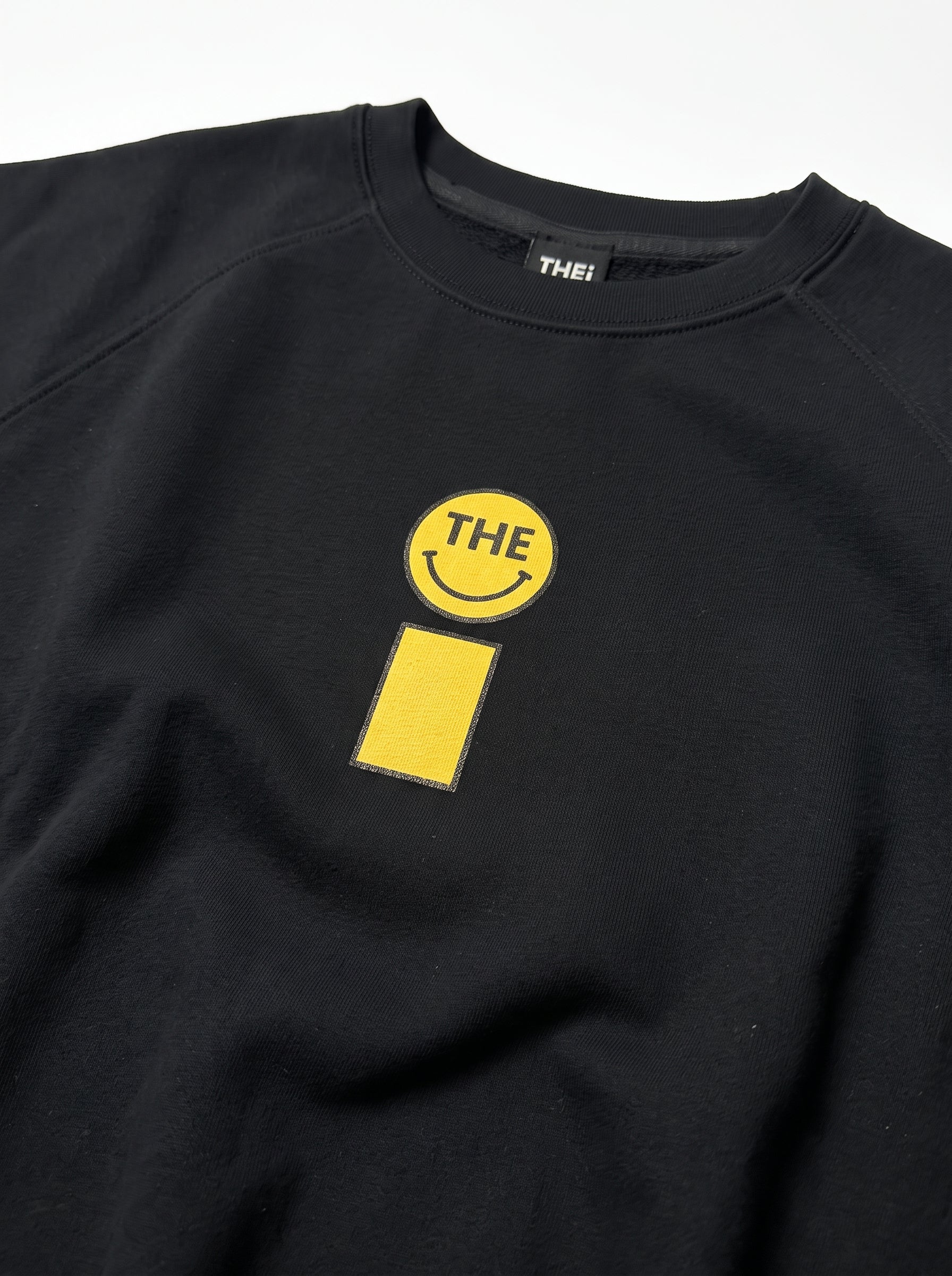 Smiley Relax Sweat Tee & Shorts Setup - Black